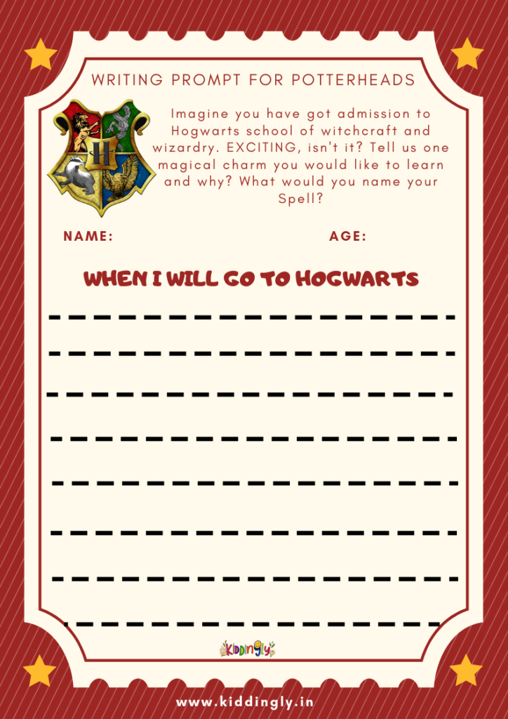 Writing Prompt - My Admission To Hogwarts Writing Prompt - My Admission To Hogwarts - KiddinglyWritingPrompt HarryPotter 724x1024