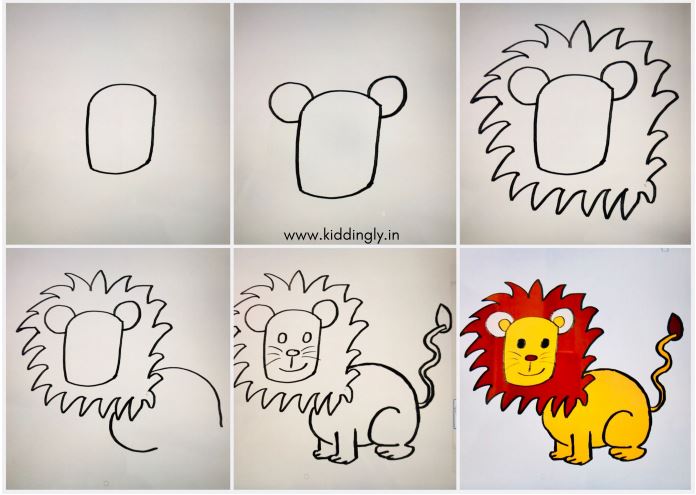 Drawing Tutorial - Animal Theme(Lion) Drawing Tutorial - Animal Theme(Lion) - gfffy